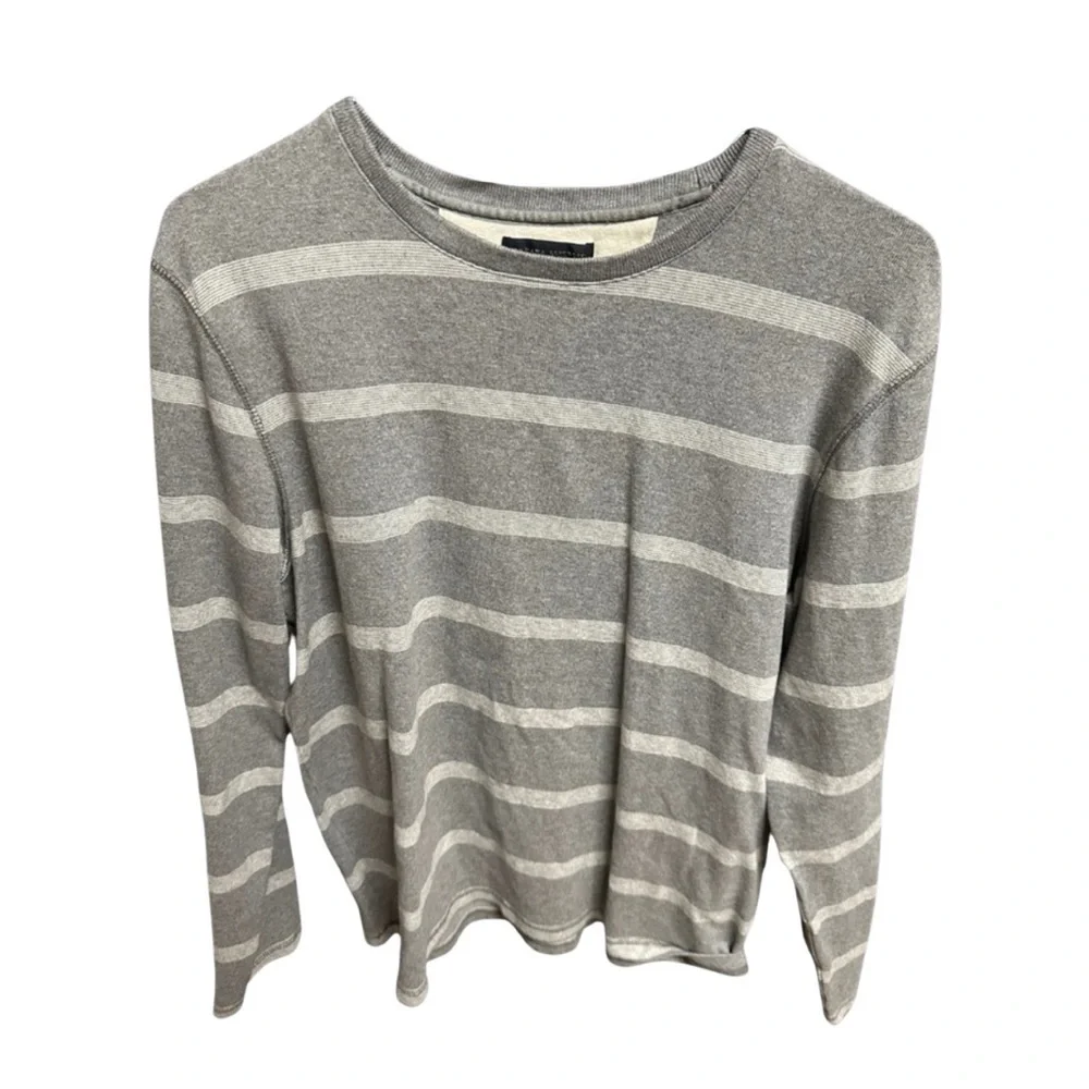 Banana Republic Striped long sleeve - Gray (Size Large)
